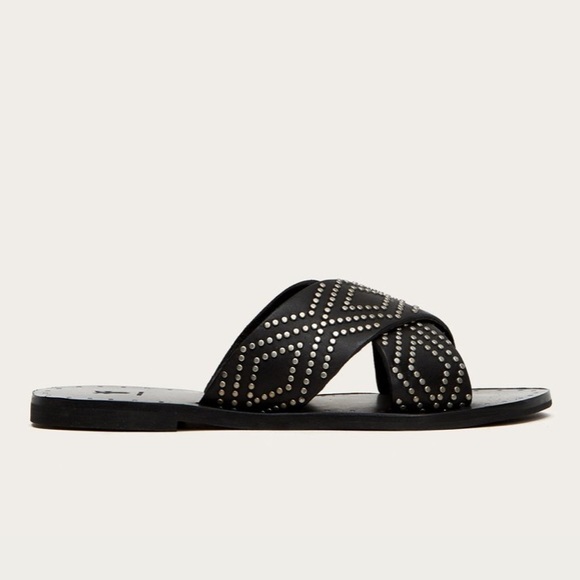 NEW Frye Ally Deco Stud Criss Cross Sandal - Picture 3 of 10